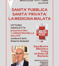 IL 14 OTTOBRE A MACHERIO PRESENTO “L’INDUSTRIA DELLA SALUTE”