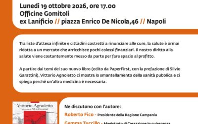 IL 19 OTTOBRE A NAPOLI PRESENTO “L’INDUSTRIA DELLA SALUTE”