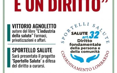 IL 29 OTTOBRE A BUCCINASCO PRESENTO “L’INDUSTRIA DELLA SALUTE”